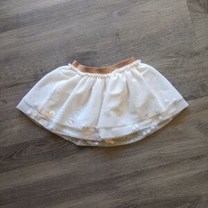 Cat & Jack 3T White Sparkly Tulle Skirt with Sequins Indide